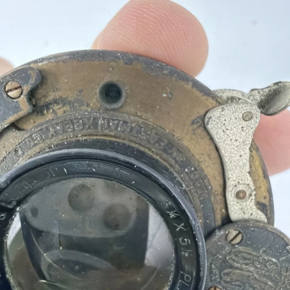 Bausch & Lomb f/8 6-3/4in Lens In Kodak Ball Bearing Shutter 1913 Vintage Parts
